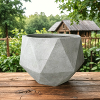 Pot de fleurs chinois pour l'extérieur, pot en béton pour le jardin, de haute qualité