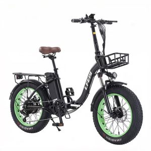 Vélo électrique pliable avec pneus de 20 * 4 pouces, batterie au lithium 48V18AH, cadre en alliage d'aluminium - Product Image 4