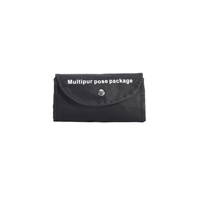 Pasokan Langsung Pabrik Tas Belanja Lipat Portabel Model Terbaru dengan Kancing Tekan, Dompet Ramah Lingkungan dari Bahan Polyester Oxford