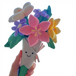 دمية جيليكات البريطانية من جي سي على شكل باقة زهور، هدية للفتيات، نباتات، هدية عيد الحب والزفاف، دمية قطيفة - Product Image 2