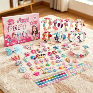 Kit Creativo para Hacer Lazos, Diademas, Pinzas para el Cabello, Cintas, Flores, Estrellas, Gemas, Adhesivos, Regalo de Cumpleaños para Niños - Product Image 6