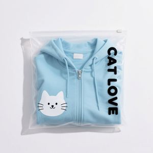 ถุงบรรจุภัณฑ์พลาสติกสำหรับเสื้อผ้าเสื้อผ้าแบบรูดซิปเสื้อยืดพิมพ์ลายแบบกำหนดเองชุดว่ายน้ำ - Product Image 2