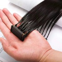 Extensions de cheveux Remy 6D Micro Link à prix d'usine, cheveux humains lisses, ondulés, couleur ombrée, livraison rapide, faible MOQ, vente en gros