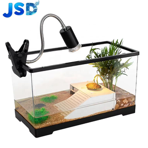 Acquario per Tartarughe JSD in PET Infrangibile con Fondo Drenante e Piattaforma per Esposizione al Sole - Product Image 1