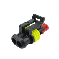 Connecteur électrique automobile étanche série AMP/tyco 2 broches vers 6 broches femelle 12V avec contact en laiton Marque CNKF DJ7021-1.5-21