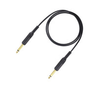 Kabel gitar Stereo TRS 1/4mm pria, kabel gitar Stereo TRS Mono berpelindung fleksibel Audio 6.35 inci Male to Male