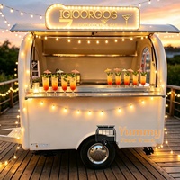 Superbe remorque alimentaire rouge foncé, bar à boissons extérieur, kiosque mobile, chariot conteneur à vendre