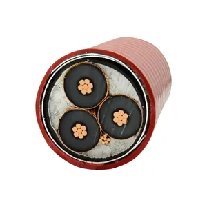 15kV 3/C 3 Conductor MC-HL MV-105 133% EPR Insulation Shielded CCW Corrugated Armored Power Cable