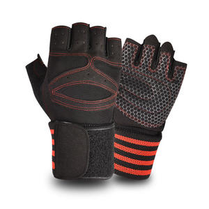 Gants de fitness demi-doigts antidérapants pour haltères, barres horizontales et musculation intensives - Product Image 2