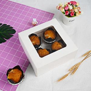10 Packs Witbruine Cupcake Containers 12 Count Kraft Bakkerij Drager Boxes Met Ramen En Inzetstukken Meer Cupcake Boxen - Product Image 5