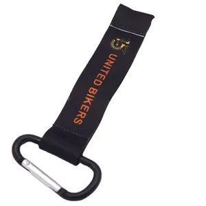 Keychain vải vá biểu tượng tùy chỉnh giá rẻ thời trang tùy chỉnh vải dệt logo Keychain máy bay phản lực tag