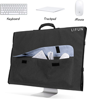 Sac de transport de voyage pour ordinateur de bureau iMac Apple 27 ", housse de protection pour moniteur avec poignée en caoutchouc