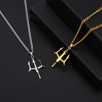 2024 nouvelle mode en acier inoxydable amulette Trident collier breloque plaqué or 316L bijoux en acier inoxydable