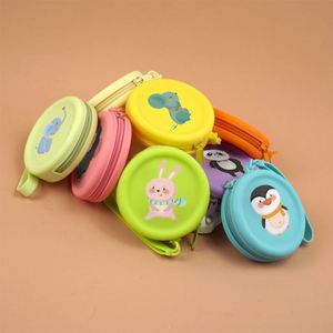 Custom Mini Silicone Zipper Closure Waterproof Eco-Friendly <b>Cute</b> Portable Wallet for Kids and Ladies Daily Use - Product Image 6