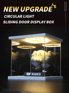 Modern Acrylic Anti-Rust Card Mount Module Figure Blind Box Gunpla Storage Dust Cover Easy Assembly Vertical 1 Shelf Desktop - Product Image 3