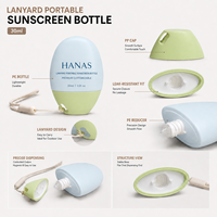 Bouteille de Voyage Portable en PE EVOH de 30 ml avec Bouchon à Vis, Personnalisable avec Logo, pour Cosmétiques et Soins de la Peau, à Suspendre comme un Porte-clés – Vente en Gros