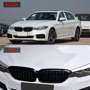 กระจังหน้า BMW ซีรีส์ 5 G30 แบบเส้นเดียว สีดำเงา ABS อะไหล่ทดแทน ปี 2017 2020 - Product Image 2