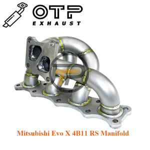 ท่อไอเสีย OTP สแตนเลส 304 สำหรับรถยนต์มิตซูบิชิ* <span class=keywords><strong>Evo</strong></span> X <span class=keywords><strong>Evo</strong></span> <span class=keywords><strong>10</strong></span> 4B11 ท่อไอเสียแบบท่อ <span class=keywords><strong>RS</strong></span> Manifold - Product Image 6