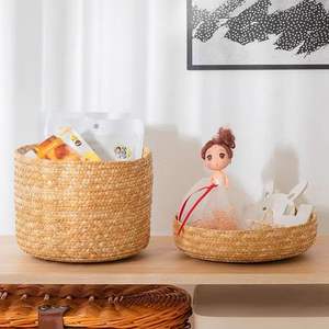 Boutique de cadeaux, paniers de rangement empilables en rotin écologique de style européen, paniers de Pâques à couvercle, <span class=keywords><strong>grande</strong></span> capacité, couvercle lumineux, pour enfants - Product Image 4