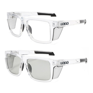 Gafas Deportivas para Exteriores, Fotocromáticas, Polarizadas, Cómodas, Transparentes, con Protección ANSI Z87.1, Logotipo Personalizado, Color Azul Claro, Unisex, Anti Luz Azul - Product Image 4