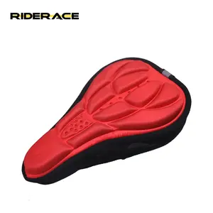 RIDERACE Road Bike Breathable Cushion Cover Mat 3D Sponge Polymer Saddle Seat Mountain Bike Thickened Soft Saddle Cycling Seat