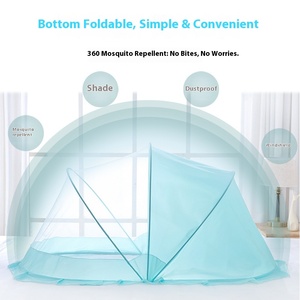Harga pabrik penggunaan rumah cakupan penuh dilipat 100% poliester jaring nyamuk bayi semua musim Optimal untuk anak-anak lucu kecil yang indah - Product Image 2