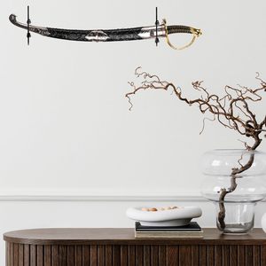 Uxcell 1 Juego de Soportes Modernos y Ecológicos para <span class=keywords><strong>Espadas</strong></span>, de Acrílico, para Montar en la Pared, Exhibición Transparente, 2 Estantes, Superficie Pulida - Product Image 4