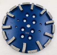 Disque de meulage diamanté pour sols en béton de 250 mm (10 po) à 20 segments pour la préparation des sols et l'élimination des revêtements