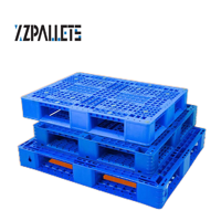 Palette en plastique industrielle robuste et peu coûteuse, empilable, 1100x1100, pour entrepôt, stockage, étagère simple
