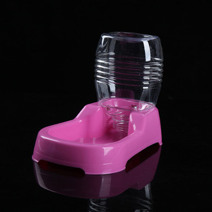 Fuente de agua automática para mascotas, 500ml, para perros, gatos, cachorros, color sólido, forma redonda - Product Image 2