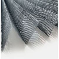 Moustiquaire plissée en polyester pour fenêtres et portes rétractables