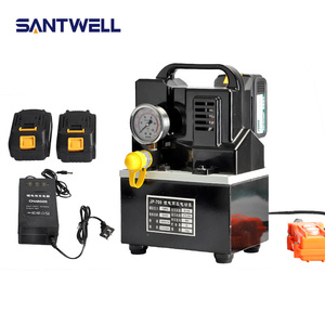 Cordless Rechargeable Lithium <b>Battery</b> Electric Hydraulic <b>Pump</b> 70MPa Portable Hydraulic Power Unit With Remote Control Switch - Product Image 1