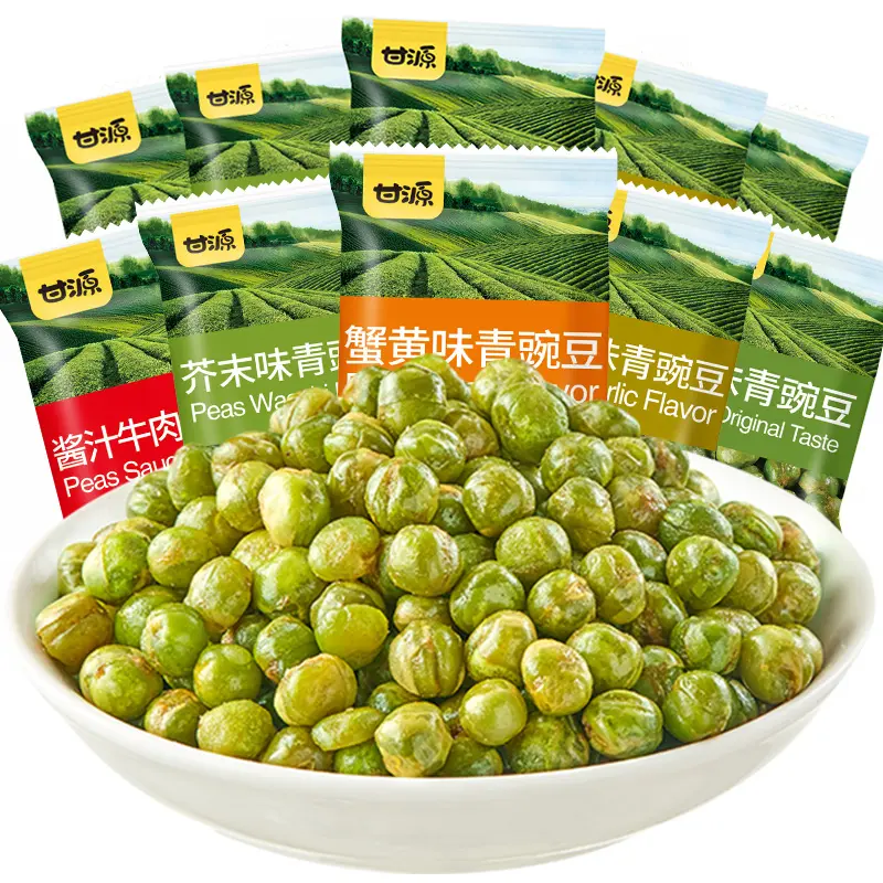 Großhandel grüne Erbsen Snacks exotische Snacks Multi-Aroma Nüsse grüne Erbsen Snacks