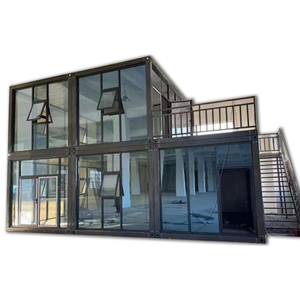 Casa Contenedor Modular Moderna de 20 Pies de Alibaba Bangladesh Puerto Rico, Paquete Plano Ligero Desmontable, Oficina de Dos Pisos con Cocina - Product Image 3