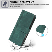 Étui de protection intégral en cuir PU et TPU, effet peau, de luxe rétro, anti-traces de doigts, antichoc, avec porte-cartes pour 17 16 12 13 15