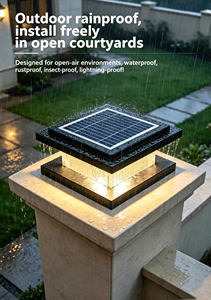 Lámpara Solar LED Moderna para Exteriores, Impermeable, Decorativa, para Jardín, Valla, Pared, Entrada - Product Image 2