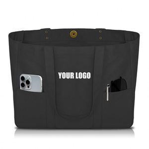 Bolsa de Lona - Bolsa Utilitaria con 2 Bolsillos Delanteros y Funda para Portátil, Bolsa Resistente para Uso Diario - Product Image 2