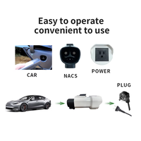 Adaptor TESLA ke GBT, TESLA ke TYPE1 dan TESLA ke TYPE2 untuk Stasiun Pengisian Daya AC EV/Tiang Pengisian Daya/Pengisi Daya, MAKS 50AC 400VAC