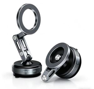 Support de téléphone X323 Boneruy X53 à ventouse rotative à 360° en alliage d'aluminium à adsorption magnétique pour salle de sport, voiture, mur, verre - Product Image 1