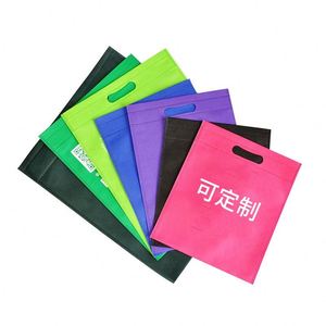 Bolsa de mano no tejida impresa personalizada al por mayor con asa negra para promociones - Product Image 3