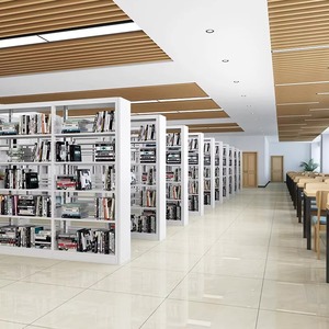 Étagère en acier Jiufeng, style moderne et simple, de type vertical, rectangulaire, durable, pour le salon, le rangement à domicile, la bibliothèque, les livres pour enfants - Product Image 1