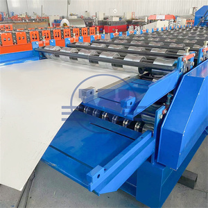WADLEY Building Material Color Steel Double Layer Corrugated Trapezoidal Glazed Roof <b>Tile</b> Roll Forming <b>Machine</b> 380V 0.3-0.6mm - Product Image 5