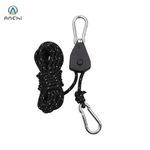 1 <span class=keywords><strong>sangle</strong></span> d'arrimage à cliquet de 4 m <span class=keywords><strong>avec</strong></span> mousquetons et corde réfléchissante, capacité de rupture de 34 kg - Product Image 2