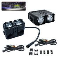 Phare auxiliaire universel 160W 4300K à faisceau lointain, mini projecteur laser LED ZDA4 pour voiture, moto, 4x4