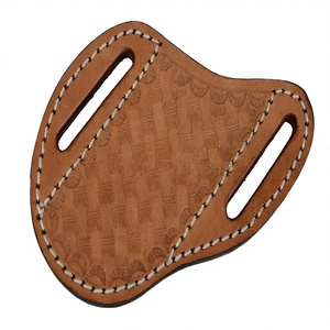 High Quality Handmade Genuine Leather Folding Knife Sheath Bag Adjustable Strap Hand-Stitched Portable OEM/ODM Support MORTAL - Product Image 2