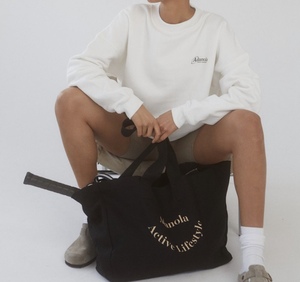 Sac fourre-tout en toile noire grande capacité de marque DB-0128 pour le sport et les loisirs (vente en gros) - Product Image 4