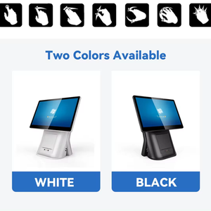 Wenjiehot bán 15 ''có thể gập lại POS Windows10 17 inch có thể tháo rời SSD tất cả-trong-một Wifi POS hệ thống sản phẩm Borne de commande nhà hàng - Product Image 3