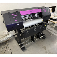 Imprimante éco-solvant compacte 70 cm XP600 I3200 et machine de découpe de contour 60 cm pour l'impression d'autocollants et d'étiquettes en vinyle pour covering automobile