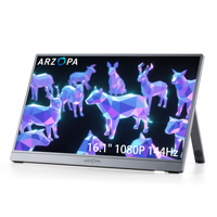 Arzopa Z1FC gris 16.1 pouces 144Hz 72% NTSC écran ordinateur portable Arzopa de jeu moniteur de jeu Portable