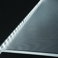Plaque diffuseur de lumière LED en acrylique LGP pour téléviseurs Samsung 43NU 43RU